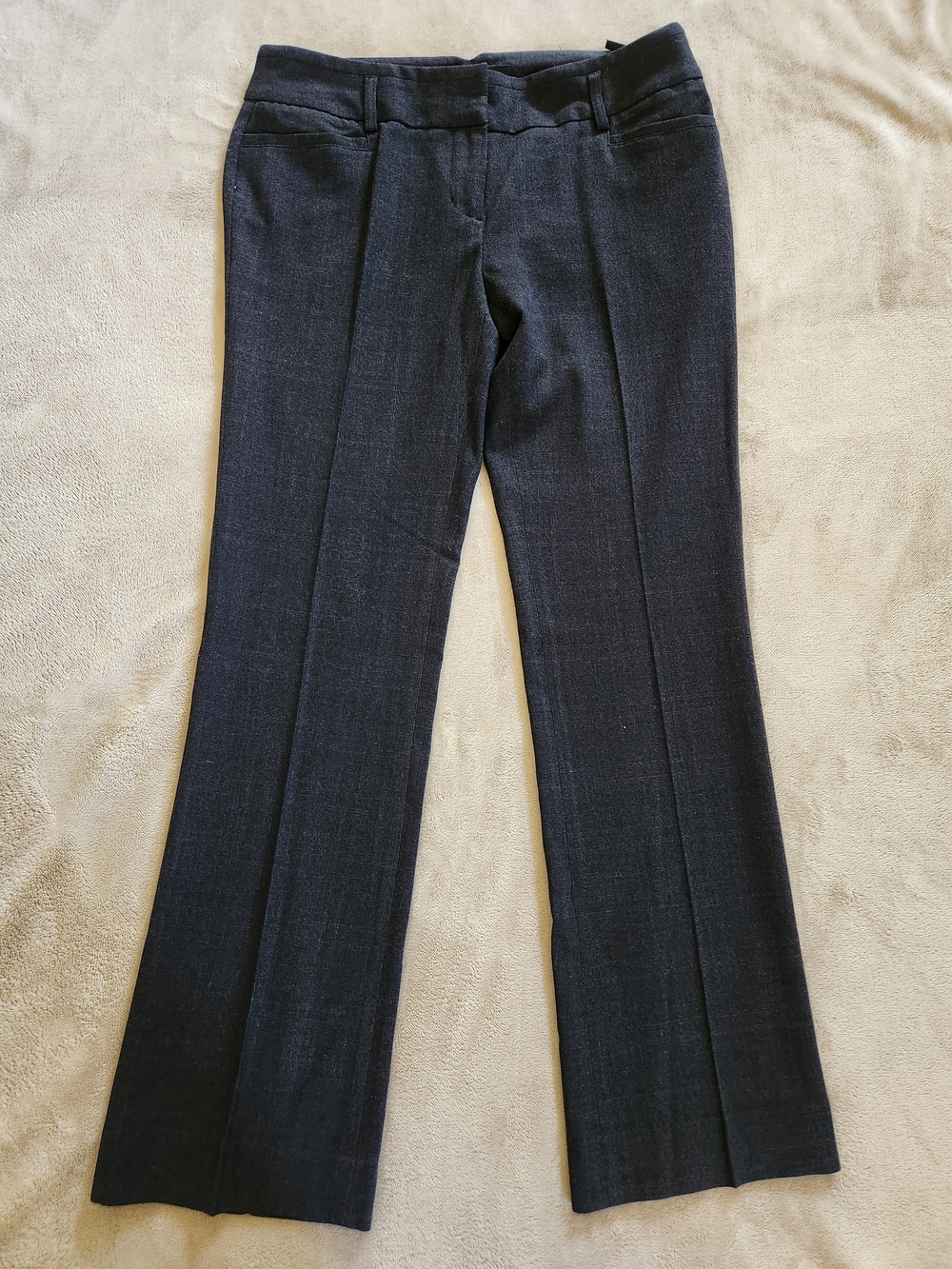 Amanda & Chelsea Women's Straight Leg Dress Pants in Dark Charcoal